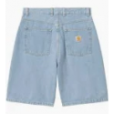 CARHARTT BRANDON  SHORT 100% COTTON BLUE STONE BLEACHED