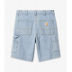 CARHARTT SINGLE KNEE SHORT 100% COTTON BLUE HEAVY STONE BLEACHED NO LENGHT