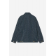 CARHARTT DREWE CHORE COAT 100% COTTON HEART C PINSTRIPE INK/NATUR RINSED