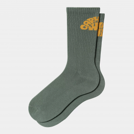 CARHARTT W' JAZZY SOCKS COTTON NYLON PLYESTER ELASTANE PARK /QUINCE