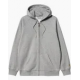 CARHARTT HOODED CHASE JACKET GREY HEATHER / GOLD