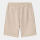 CARHARTT S/S NELSON SWEAT SHORT 100% COTTON DE FLEUR DE SEL GARMENT DYED 
