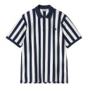 CARHARTT  WIP S/S BOYTON POLO 100% COTTON BOYNTON STRIPE JACAQUARD , INK