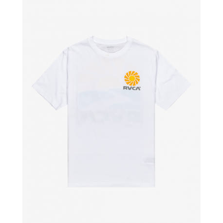 RVCA T-SHIRT SUN PHASE WHITE