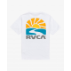 RVCA T-SHIRT SUN PHASE WHITE