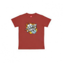 SANTA CRUZ TEE SHIRT YOUTH FLAMMING DICE DOT RUST