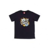 SANTA CRUZ TEE SHIRT YOUTH FLAMMING DICE DOT BLACK
