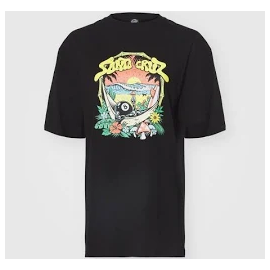 SANTA CRUZ TEE WINKOWSKI 8 BALL TRIP WASH BLACK