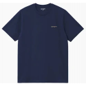 CARHARTT S/S SCRIPT EMBROIDERY T-SHIRT 100% COTTON INK / AIR YELLOW