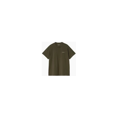 CARHARTT S/S SCRIPT EMBROIDERY T-SHIRT 100% COTTON TURTLE /AIR PINK