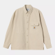 CARHARTT RENO SHIRT JAC 100% COTTON FLEUR DE SEL GARMENT DYED