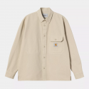 CARHARTT RENO SHIRT JAC 100% COTTON FLEUR DE SEL GARMENT DYED