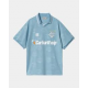CARHARTT T-SHIRT S/S HARTTES FOOTBALL HEART TRAIN JACQUARD BLUEBIRD