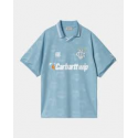 CARHARTT T-SHIRT S/S HARTTES FOOTBALL HEART TRAIN JACQUARD BLUEBIRD