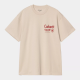 CARHARTT T-SHIRT S/S CATALOGUE COTTON FLEUR DE SEL / DESIRE