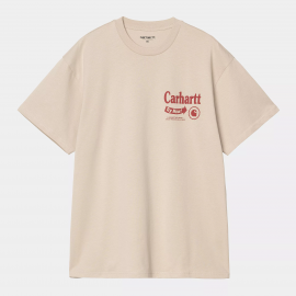 CARHARTT T-SHIRT S/S CATALOGUE COTTON FLEUR DE SEL / DESIRE
