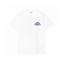 CARHARTT S/S JAZZY T-SHIRT 100% ORGANIC COTTON WHITE / BLUE IRIS