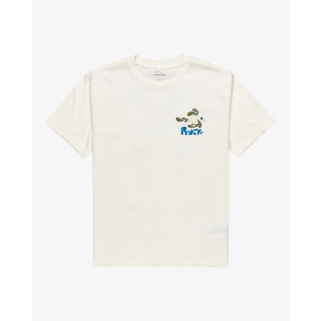 RVCA T-SHIRT LA FISHSCHOOL SS