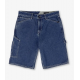 VOLCOM LABORED DENIM UTILITY SHORT INDIGO RIDGE WASH