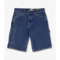 VOLCOM LABORED DENIM UTILITY SHORT INDIGO RIDGE WASH