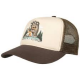 SANTA CRUZ CAP SCREAMING GRIZZLY MESHBACK BROWN / TAN
