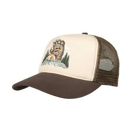 SANTA CRUZ CAP SCREAMING GRIZZLY MESHBACK BROWN / TAN