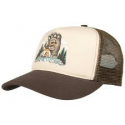 SANTA CRUZ CAP SCREAMING GRIZZLY MESHBACK BROWN / TAN