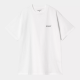 CARHARTT S/S SCRIPT EMBROIDERY T-SHIRT 100% COTTON WHITE / BLACK