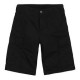 CARHARTT WIP REGULAR CARGO SHORT 100 % COTTON BLACK RINSED NO LENGTH