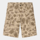 CARHARTT REGULAR CARGO SHORT 100 % COTTON CAMO DUCK DESERT RINSED