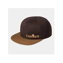 CARHARTT LABEL SCRIPT COACH CAP COTTON TWILL BROWN