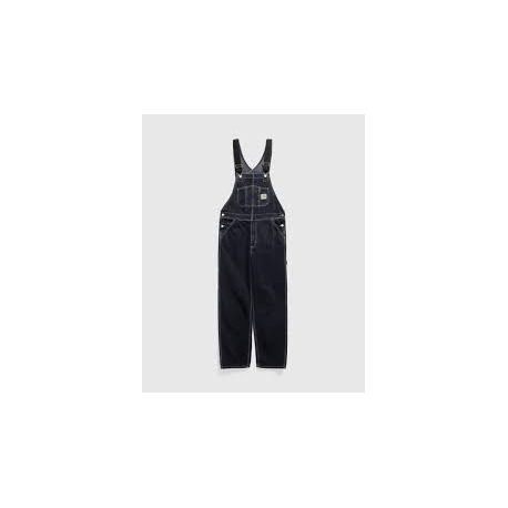 CARHARTT BIB OVERALL 100% COTTON BLACK STONE WASHED 