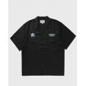 CARHARTT S/S DELI SHIRT TENCEL / COTTON BLACK / BLUEBIRD