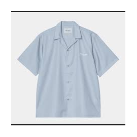 CARHARTT S/S DELRAY SHIRT FROSTED BLUE / WHITE