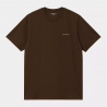 CARHARTT S/S SCRIPT EMBROIDERY T-SHIRT 100% COTTON LIBERICA / AIR SKY