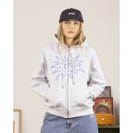 JACKER ZENITH HOODIE ZIP GREY
