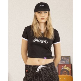 JACKER CLASSIQUE CROP BLACK