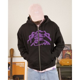 JACKER WAREHOUSE HOODIE ZIP BLACK