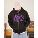 JACKER WAREHOUSE HOODIE ZIP BLACK
