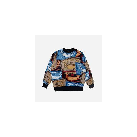 JACKER HOT DOGGY KNIT CREWNECK AOP