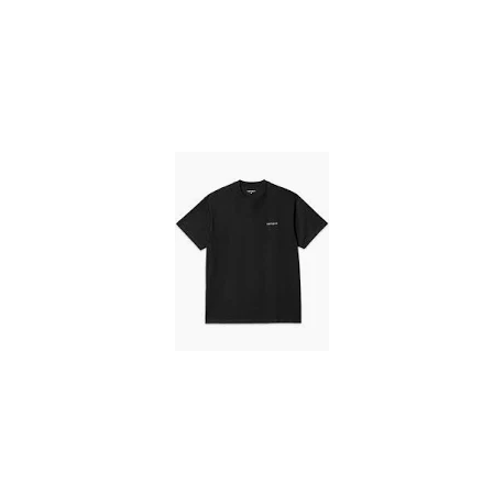 CARHARTT WIP S/S SCRIPT EMBROIDERY T-SHIRT 100% COTTON BLACK / WHITE