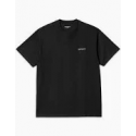 CARHARTT WIP S/S SCRIPT EMBROIDERY T-SHIRT 100% COTTON BLACK / WHITE