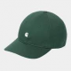 CARHARTT WIP MADISON LOGO CAP 100 % COTTON DARK FIR / WAX