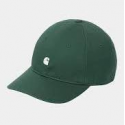 CARHARTT MADISON LOGO CAP 100 % COTTON DARK FIR / WAX