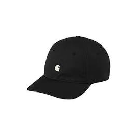 CARHARTT MADISON LOGO CAP 100 % COTTON BLACK / WAX