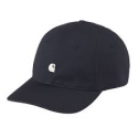 CARHARTT WIP MADISON LOGO CAP 100 % COTTON DARK NAVY / WAX