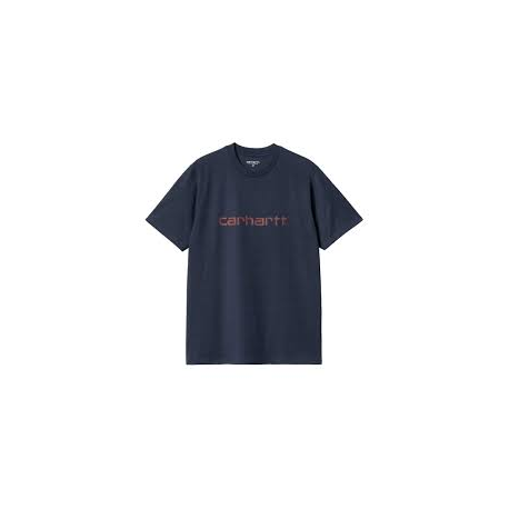 CARHARTT S/S SCRIPT T-SHIRT 100% COTTON AIR FORCE BLUE