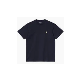 CARHARTT S/S CHASE T-SHIRT 100% COTTON DARK NAVY / GOLD