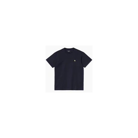 CARHARTT S/S CHASE T-SHIRT 100% COTTON DARK NAVY / GOLD