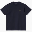 CARHARTT S/S CHASE T-SHIRT 100% COTTON DARK NAVY / GOLD